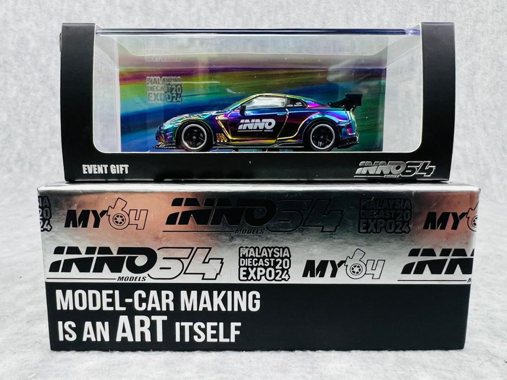🎌INNO64 2024 Malaysia Diecast Expo Event Gift NISSAN SKYLINE GT-R R35 48 MADE🎌