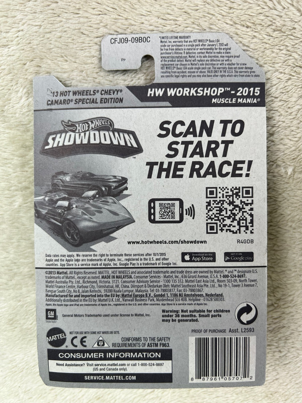 🔥🔥Hot Wheels 2013 Chevy Camaro Special Edition 232/250 HW Workshop HW12🔥🔥