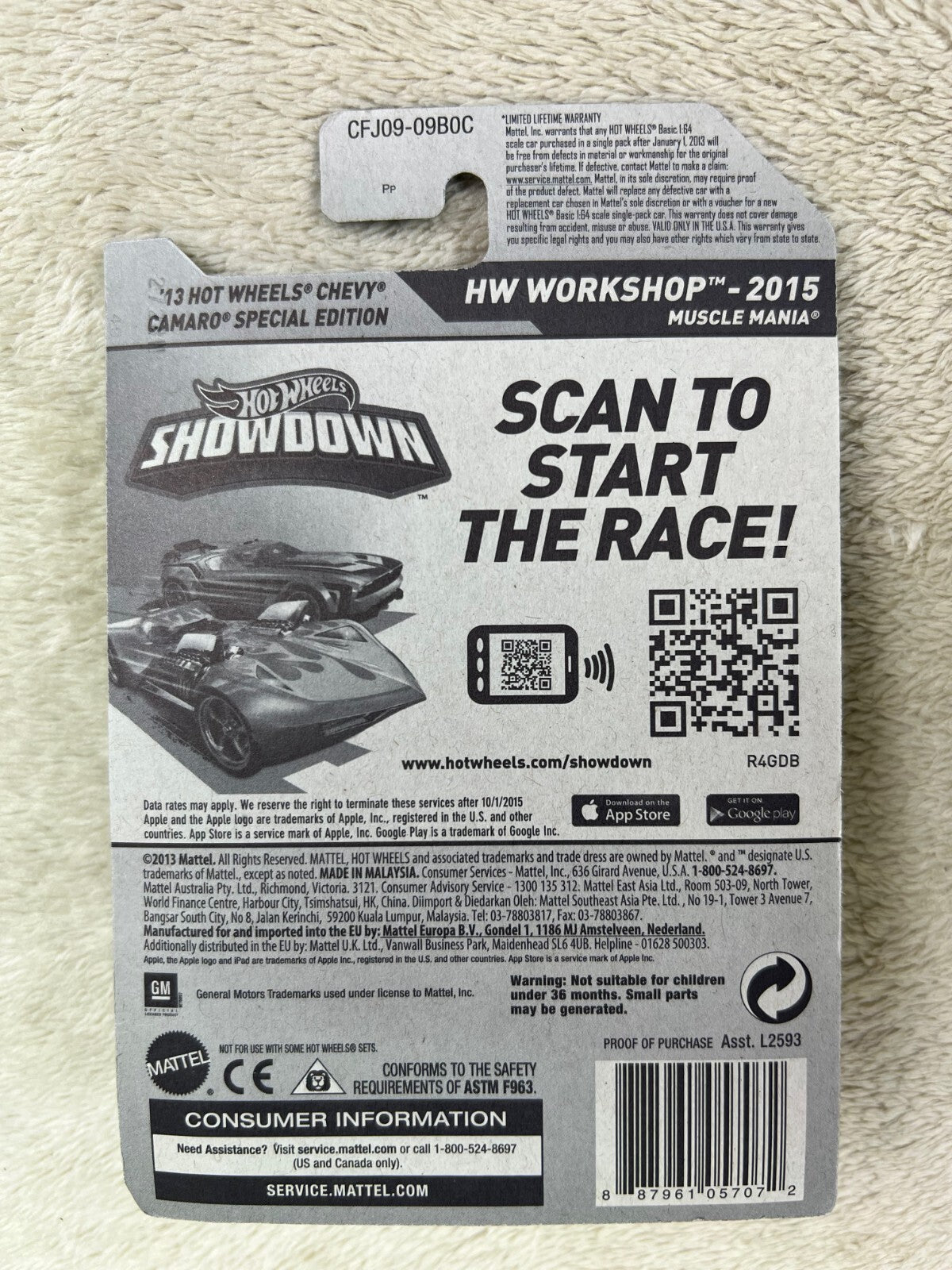 🔥🔥Hot Wheels 2013 Chevy Camaro Special Edition 232/250 HW Workshop HW12🔥🔥