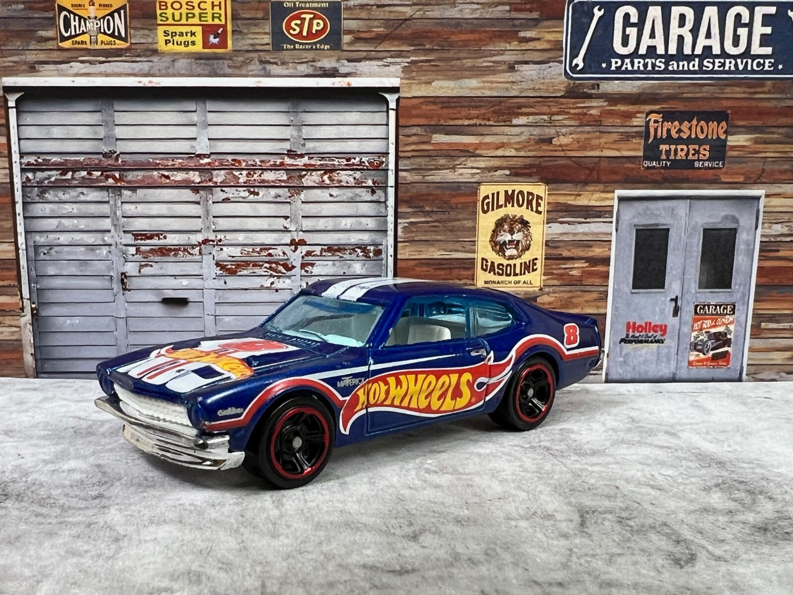 🔥🔥🔥2011 71 Maverick Grabber Hot Wheels Car HW Racing 12 Blue C14🔥🔥🔥