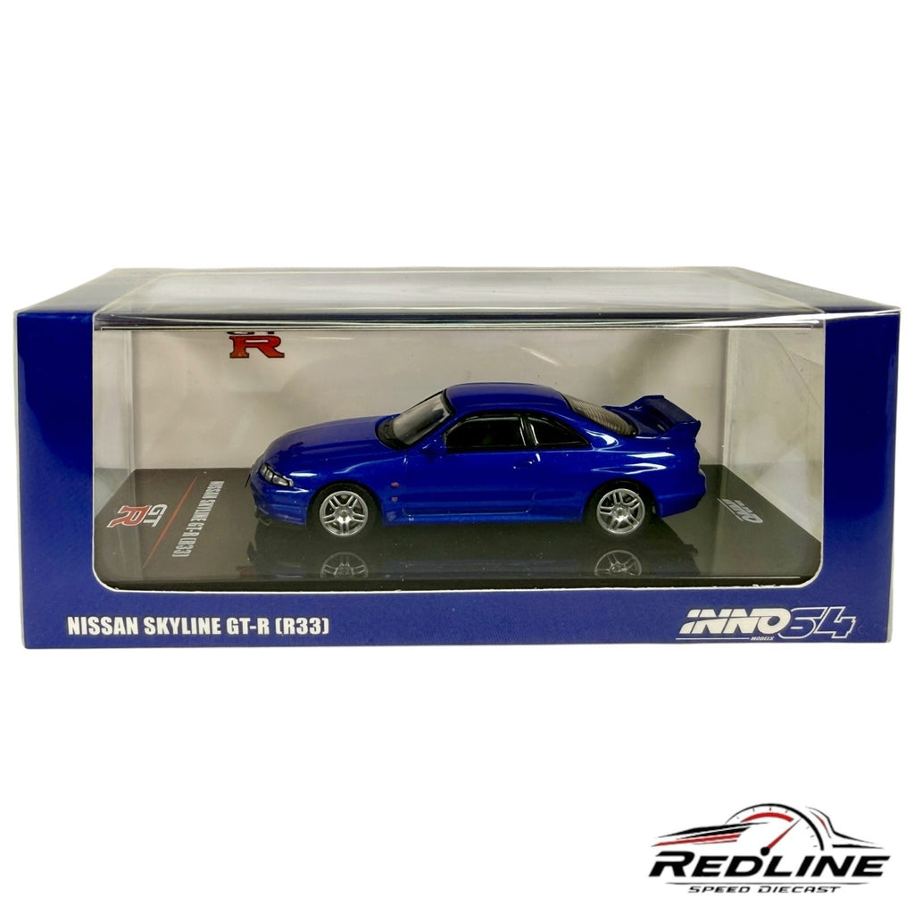🎌🎌🎌INNO 64Nissan Skyline R33 Blue 1:64 H3🎌🎌🎌