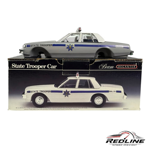Vintage Jim Beam Decanter State Trooper Car Police NO WHEELS EMPTY