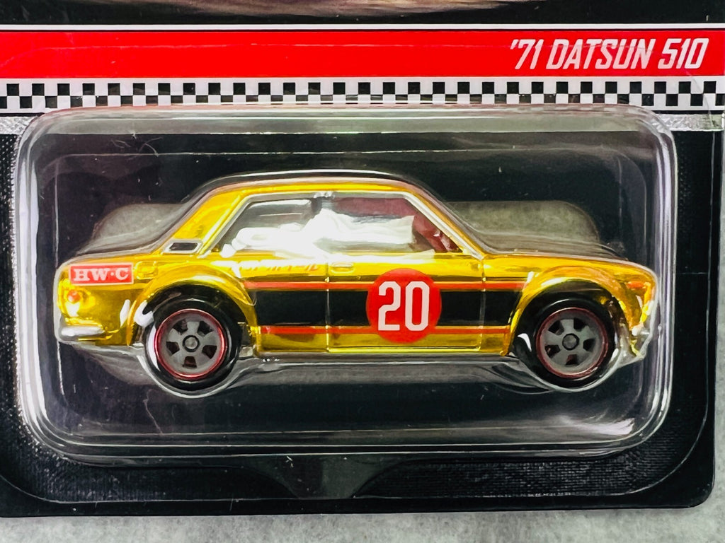 🎌🎌🎌Hot Wheels  RLC  '71 Datsun Bluebird 510  Gold 2118/15000 H11🎌🎌🎌