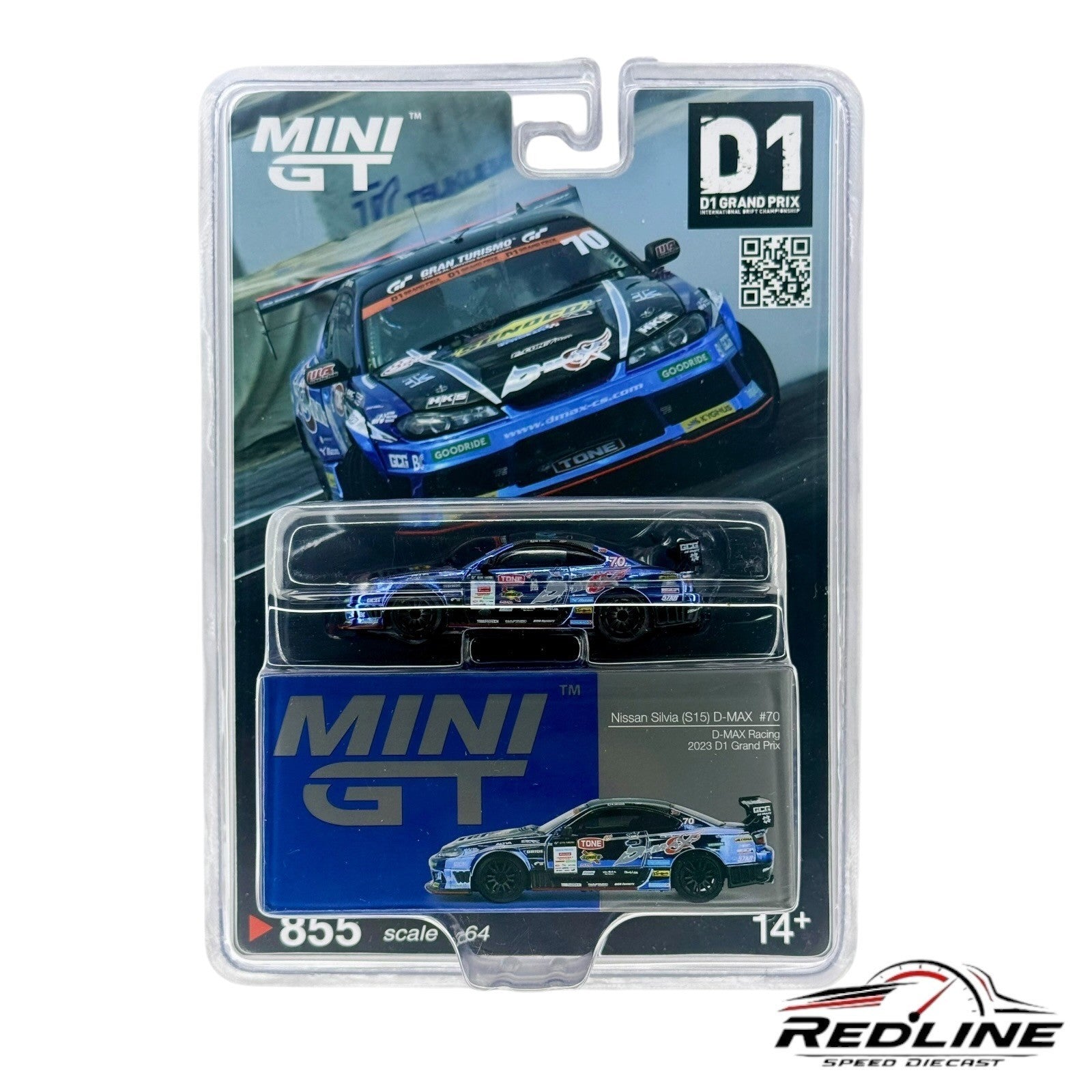 🎌MINI GT Nissan Silvia S15 D-Max Racing #70 2023 D1 Grand Prix H22🎌