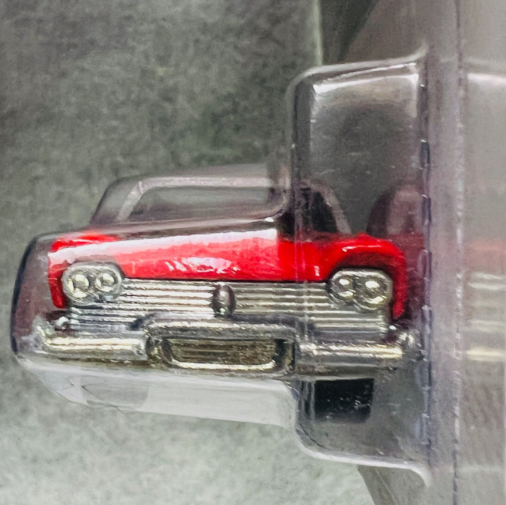🏁🏁 Hot Wheels Racing 2012 Stockcar '57 Plymouth Red Real Riders 🏁🏁