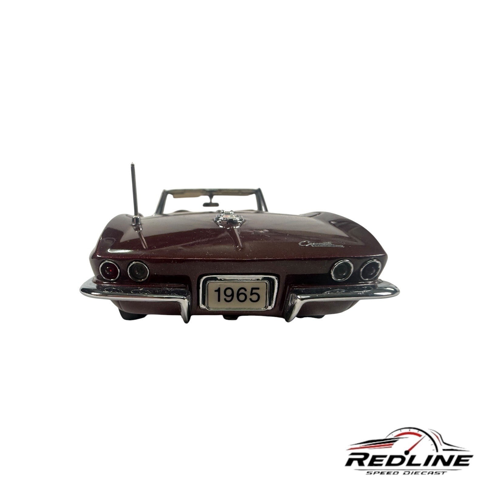 🇺🇸Danbury Mint 1965 Chevrolet Corvette Convertible Milano Maroon 1:24 C2🇺🇸