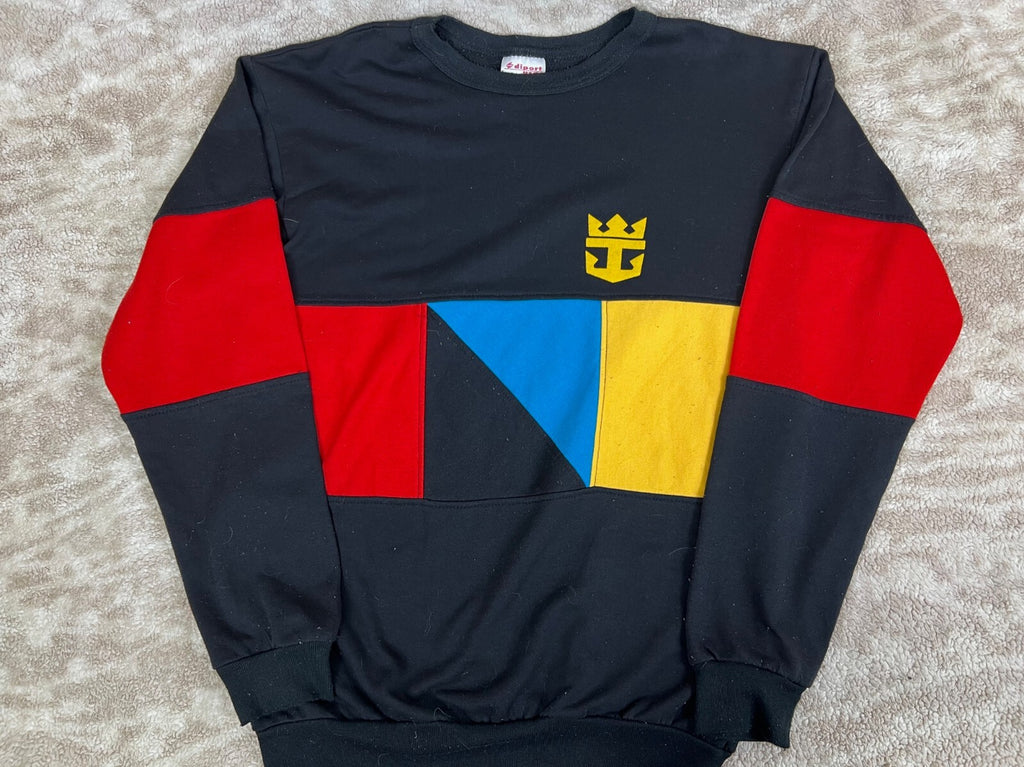 🇺🇸🇺🇸VTG Diport Color Block Size LG Men's 80’s Sweater Made in USA🇺🇸🇺🇸