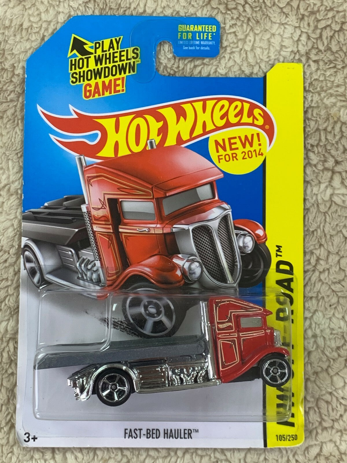 **********HOT WHEELS FAST-BED HAULER RED HW OFF-ROAD #105/250 NEW HW05**********