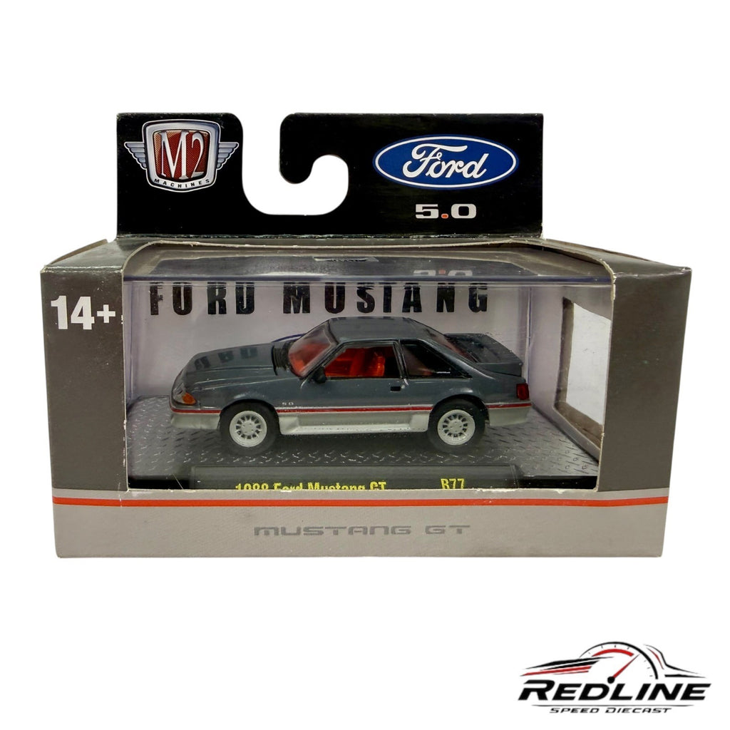 🇺🇸🇺🇸M2 Machines 1988 Ford Mustang GT R77 Grey :64 H1🇺🇸🇺🇸