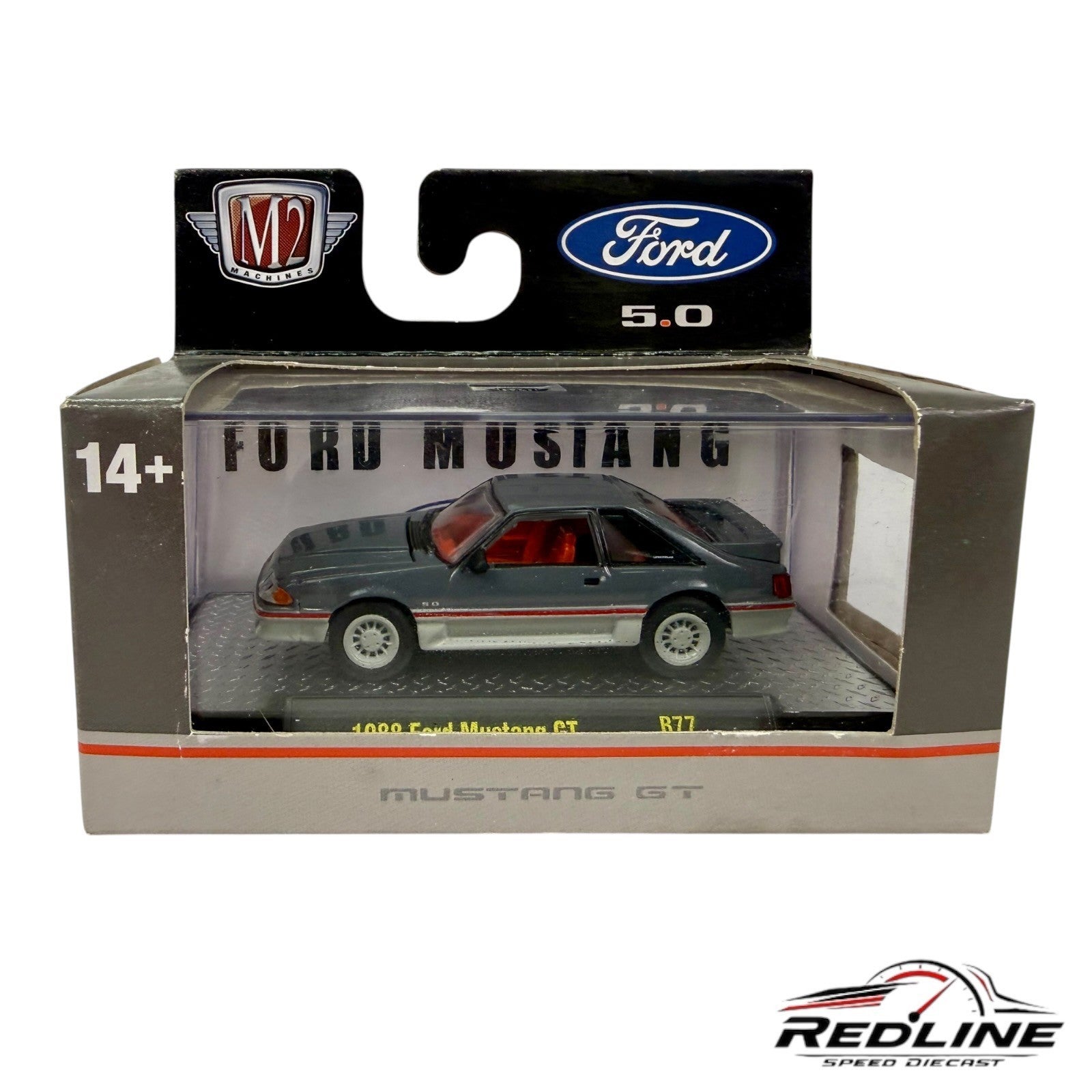 🇺🇸🇺🇸M2 Machines 1988 Ford Mustang GT R77 Grey :64 H1🇺🇸🇺🇸
