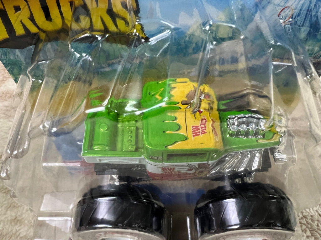 🔥🔥🔥🔥Hot Wheels Monster Trucks Fast Foodie HW Pizza Co. Green S-12🔥🔥🔥🔥
