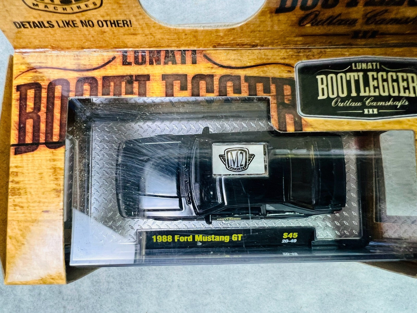 🇺🇸🇺🇸M2 Machines Lunati Bootlegger 1988 Ford Mustang GT BLACK H9🇺🇸🇺🇸