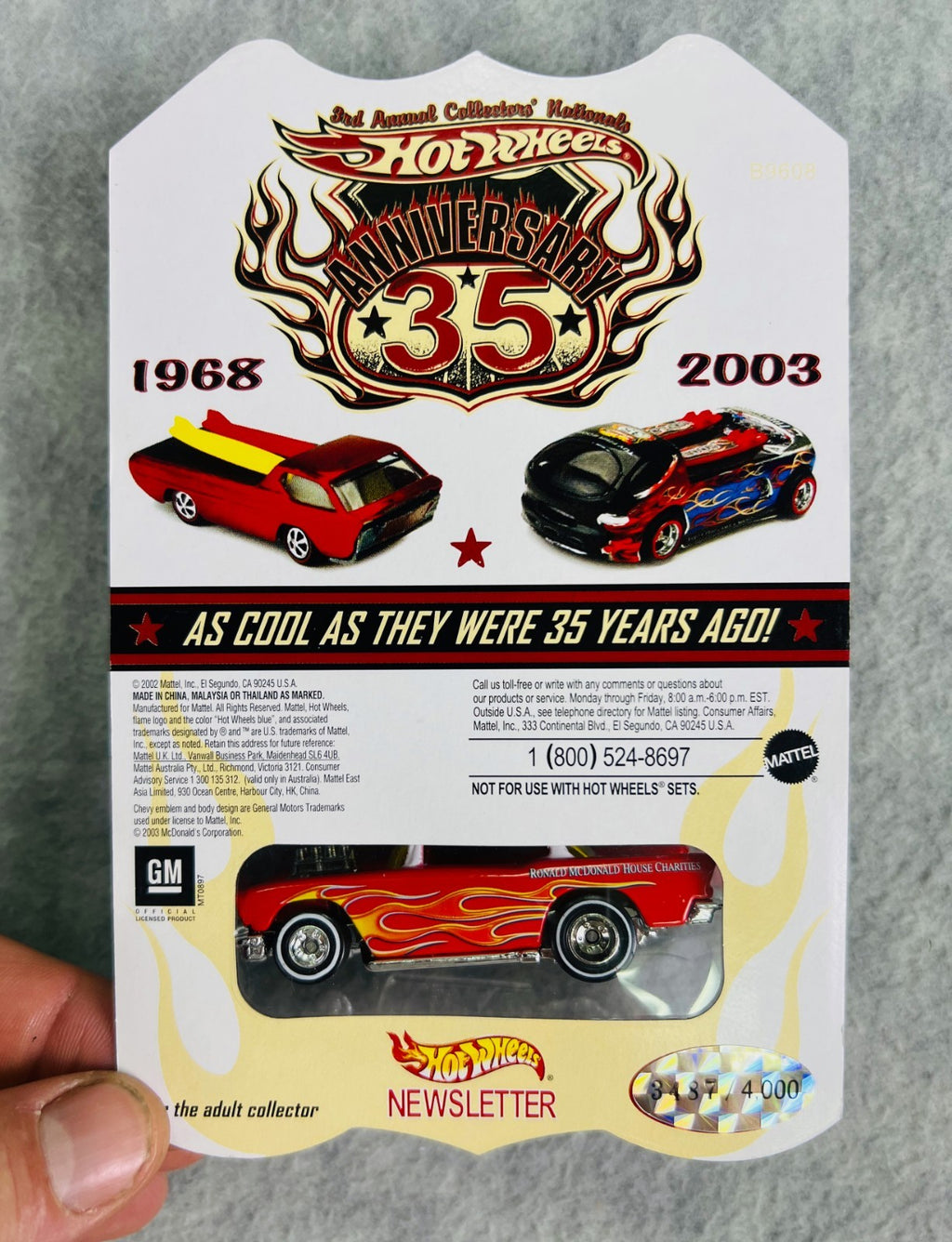 🔥Hot Wheels 3rd Annual Collectors Nationals Ronald McDonald House ‘57 Chevy H29