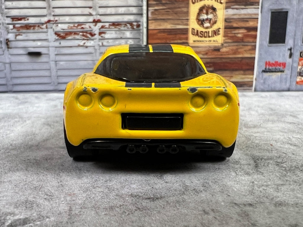 🇺🇸🇺🇸Hot Wheels 2012 Chevrolet Corvette Z06 Yellow 1:64 Diecast C16🇺🇸🇺🇸
