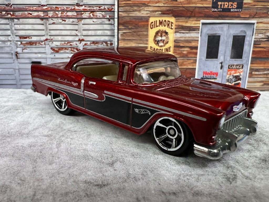 🇺🇸🇺🇸🇺🇸Hot Wheels CHEVY BEL AIR  '55 Chevy  Red C9🇺🇸🇺🇸🇺🇸