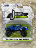 🔥🔥🔥🔥Jada  Just Trucks  2011 Ford F-150 SVT Raptor Blue HW14🔥🔥🔥🔥