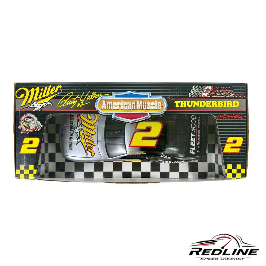 🏁🏁ERTL American Muscle 1996 Thunderbird -Miller Rusty Wallace #2 1:18 C1🏁🏁