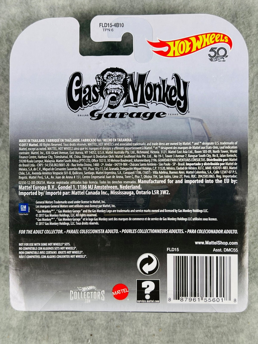 🇺🇸Hot Wheels Retro Entertainment '68 Corvette Gas Monkey Garage Gold H33🇺🇸