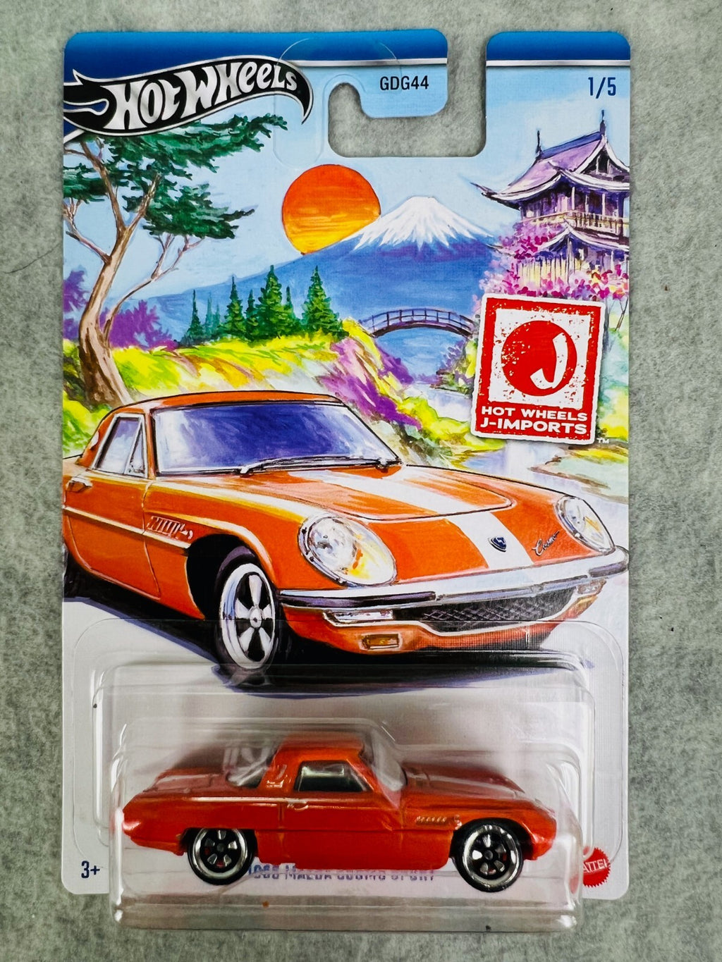 🎌🎌🎌Hot Wheels J-Imports 1968 Mazda Cosmo Sport Orange H30🎌🎌🎌