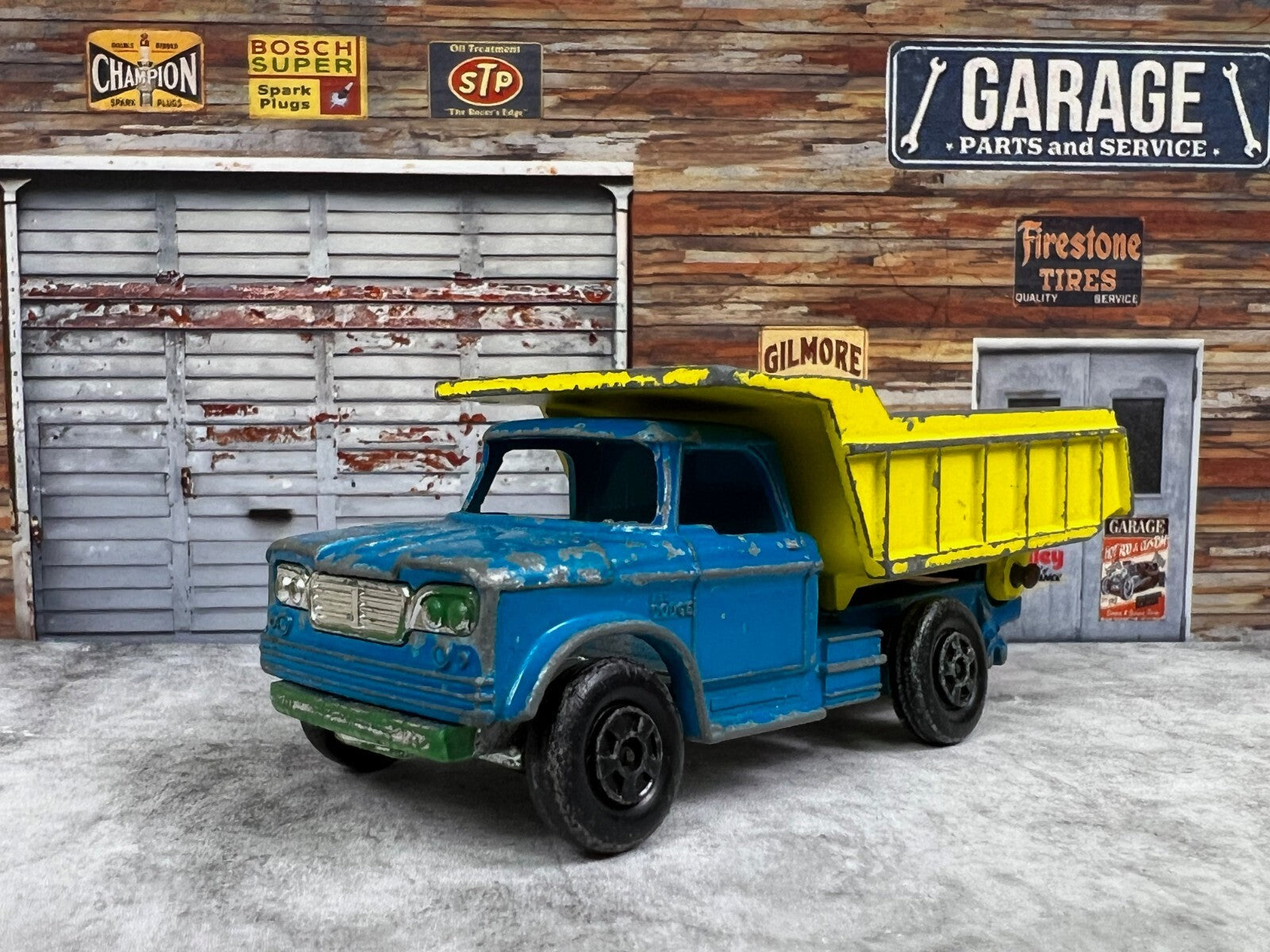 🔥🔥🔥Matchbox Transitional Superfast No.48 Dumper Truck Blue Cab C3🔥🔥🔥