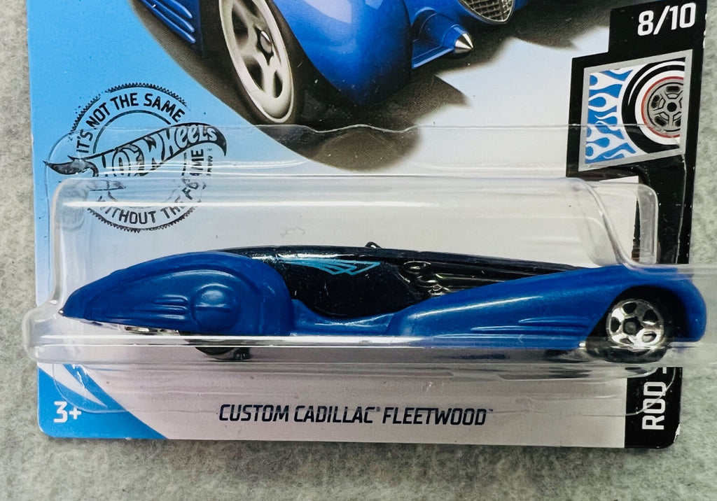 🇺🇸🇺🇸🇺🇸 Hot Wheels Rod Squad Blue Custom Cadillac Fleetwood H27🇺🇸🇺🇸🇺🇸