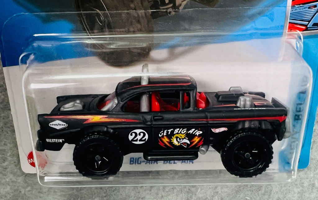 🔥🔥🔥Hot Wheels HW Chevy Bel Air  Black Big-Air Bel-Air H24🔥🔥🔥