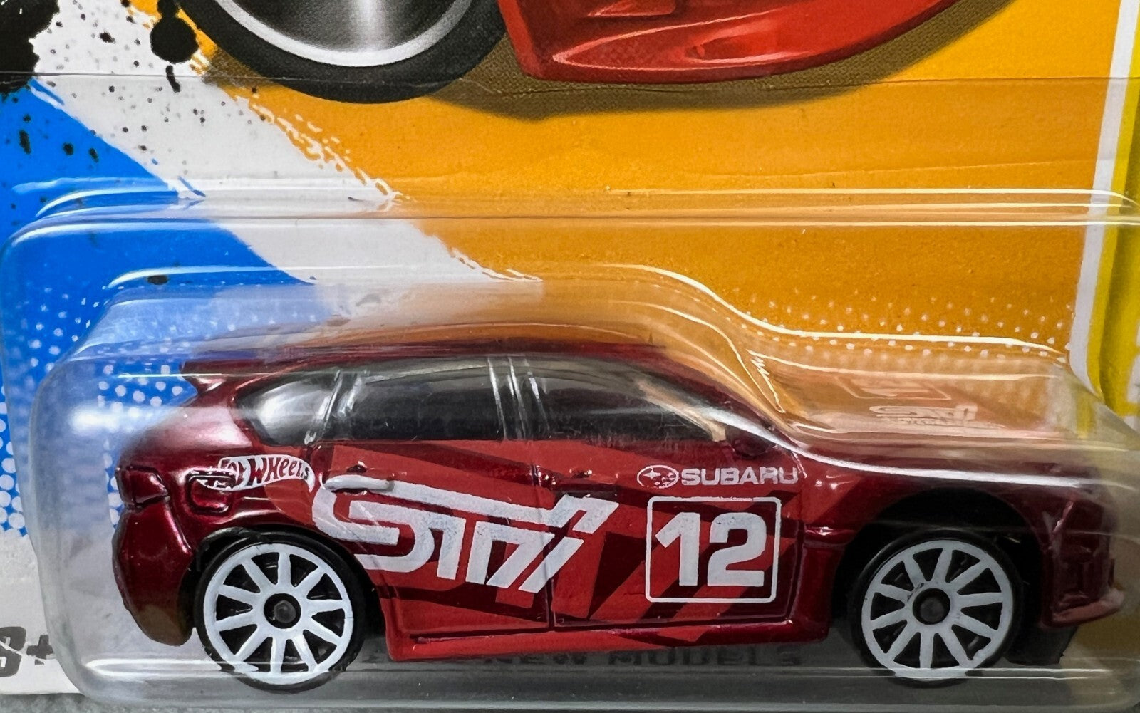 🏁🏁🏁Hot Wheels 2012 New Models Subaru WRX STI RED HW21🏁🏁🏁