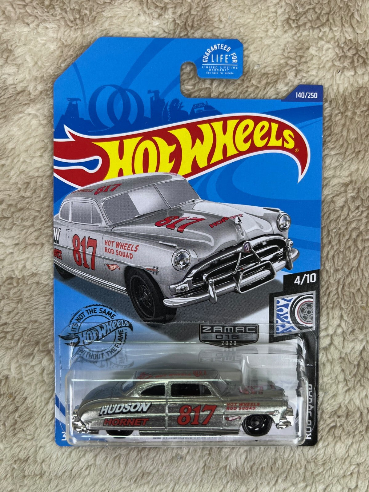 🇺🇸Hot Wheels Zamac 016 Rod Squad 4/10 '52 Hudson Hornet 140/250 HW18🇺🇸
