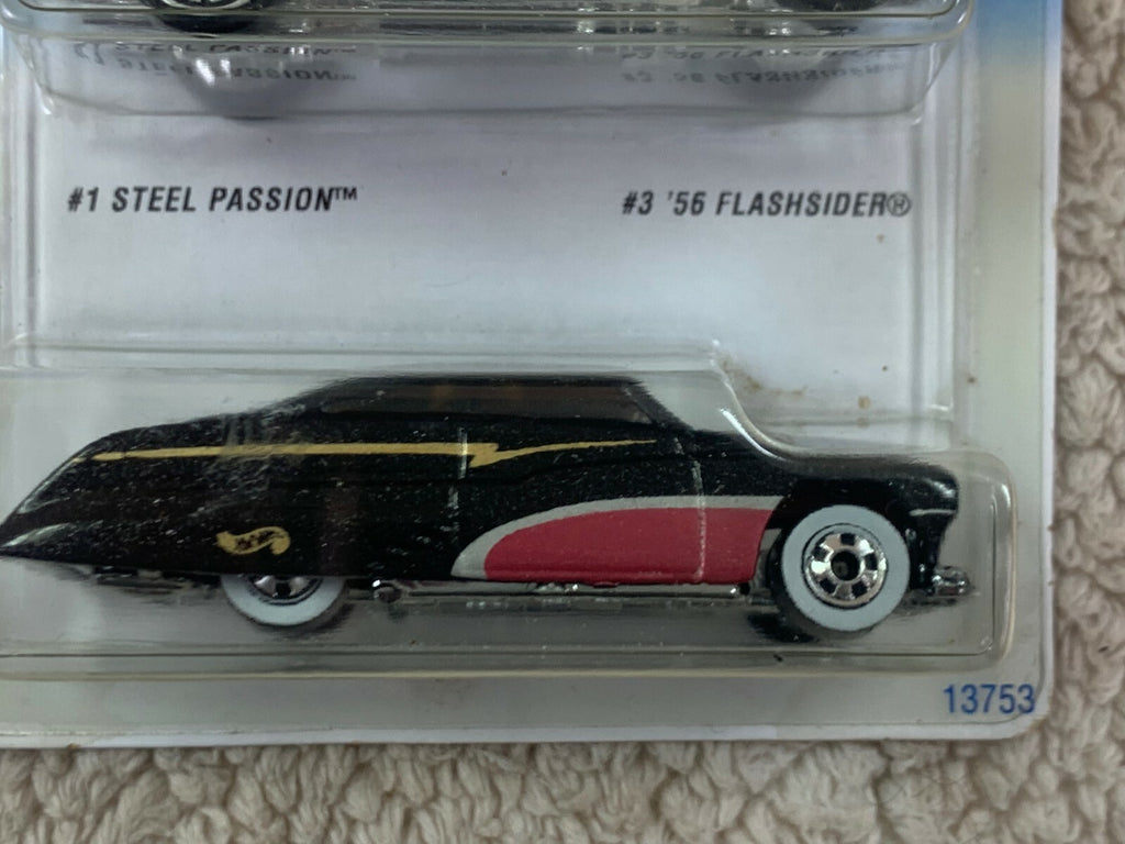 Hot Wheels 1994 Steel Stamp Series Bonus Pack 56 Flashsider & Steel Passion HW05