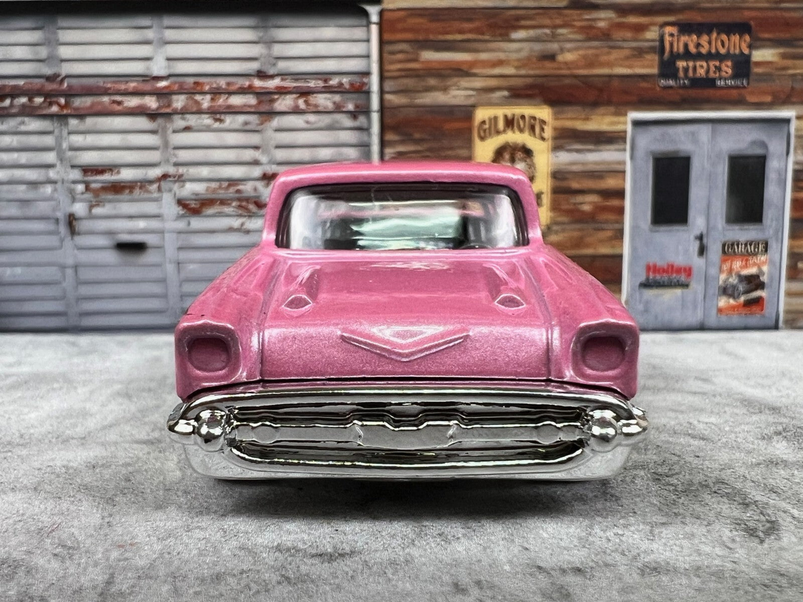 🔥🔥🔥🔥Hot Wheels 57 CHEVY Rod Squad Series Pink C9🔥🔥🔥🔥