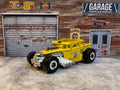 🔥🔥🔥Bone Shaker Mooneyes Hot Wheels Rod Squad Yellow C6🔥🔥🔥
