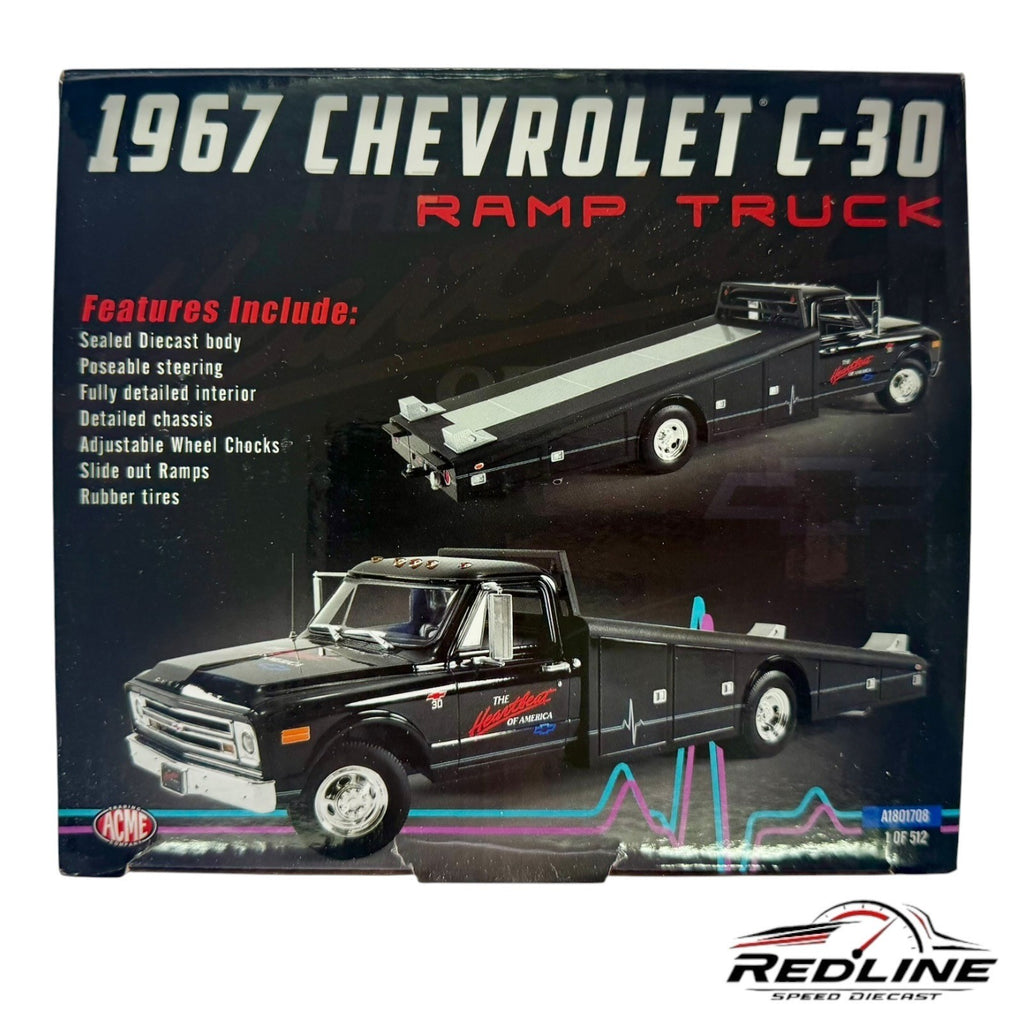 🇺🇸ACME 1967 Chevrolet C30 Ramp Truck THE HEARTBEAT OF AMERICA 1:18 C4🇺🇸