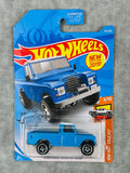 🔥🔥🔥Hot Wheels Hot Trucks Blue Land Rover Series III Pickup Truck H24🔥🔥🔥