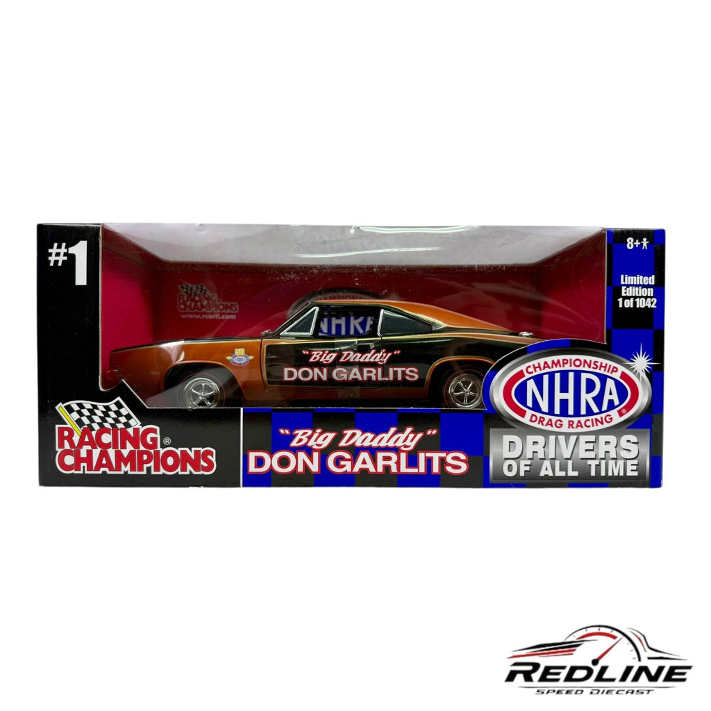 🏁Racing Champion NHRA DRAG RACING 1969 Dodge Charger 500 Don Garlits 1:18 B3🏁