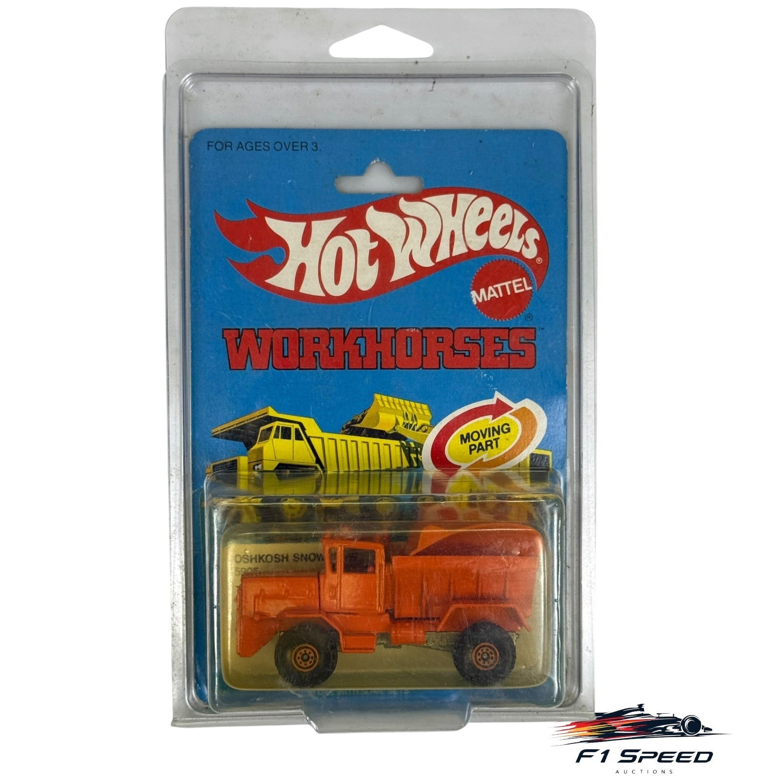 🇺🇸🇺🇸 Hot Wheels Workhorses Blackwall Oshkosh Snowplow #5905 H14🇺🇸🇺🇸
