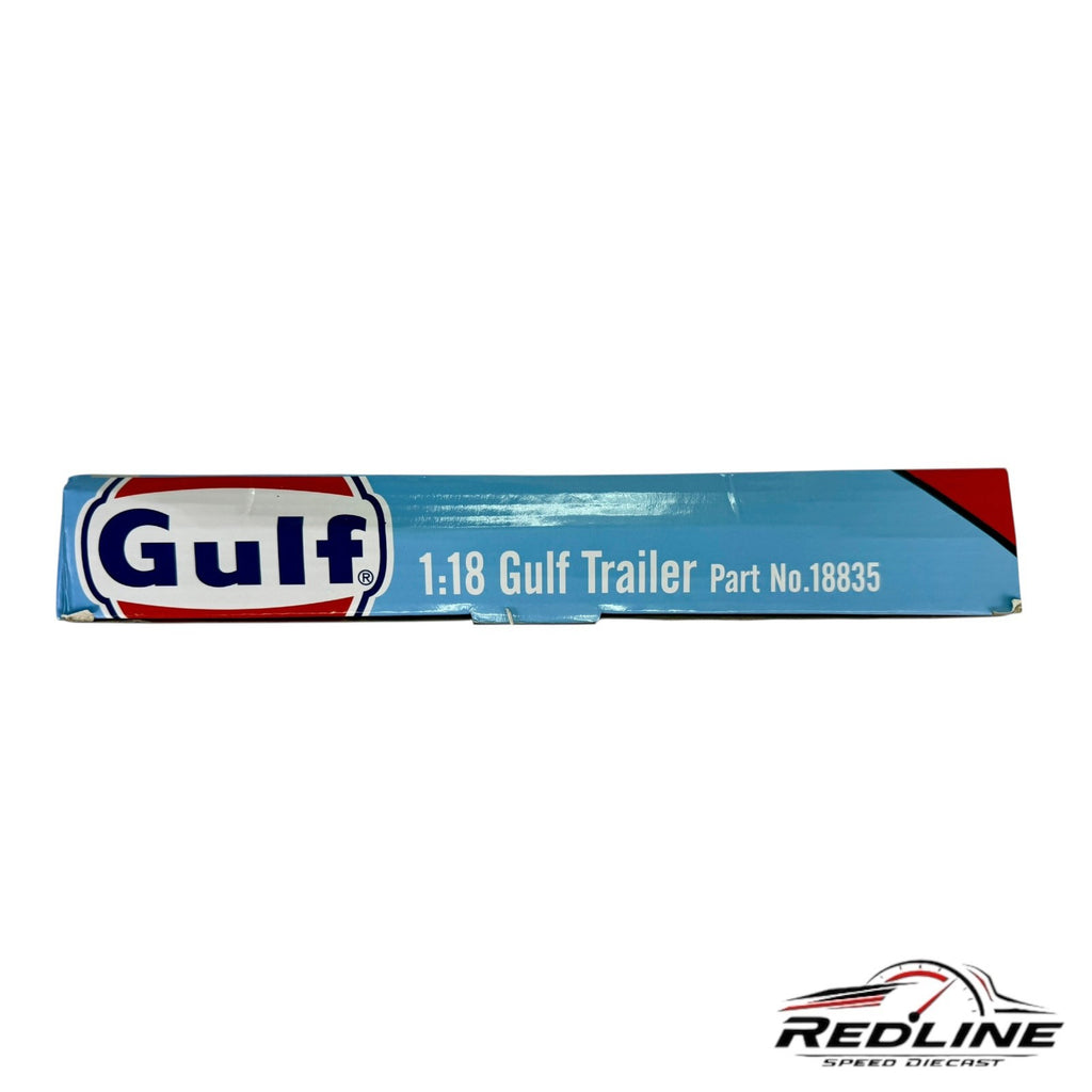 🔥🔥🔥GMP 1:18  GULF TRAILER Part# 18835 Blue/Orange A3🔥🔥🔥