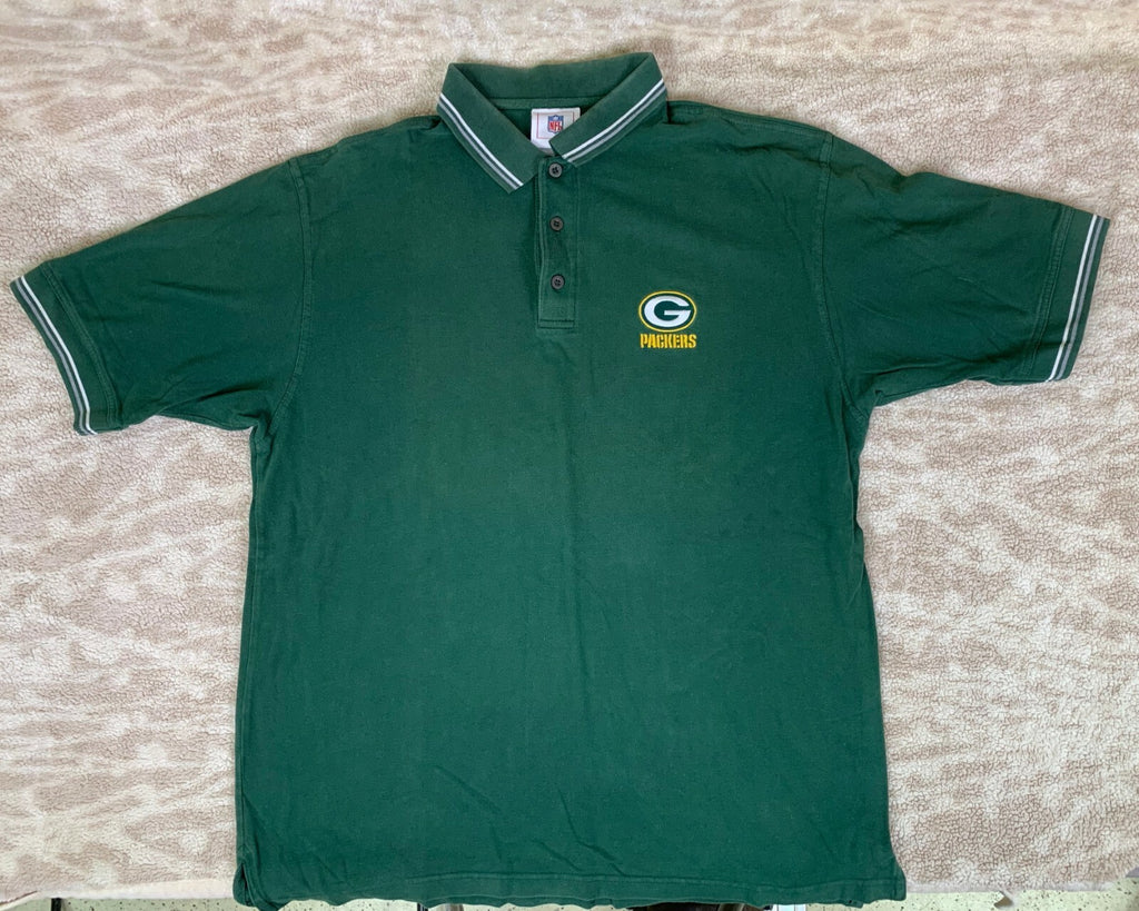 🏈🏈🏈🏈🏈🏈NFL Mens Green Bay Packers Polo Size XL Green Pre-Owned🏈🏈🏈🏈🏈🏈