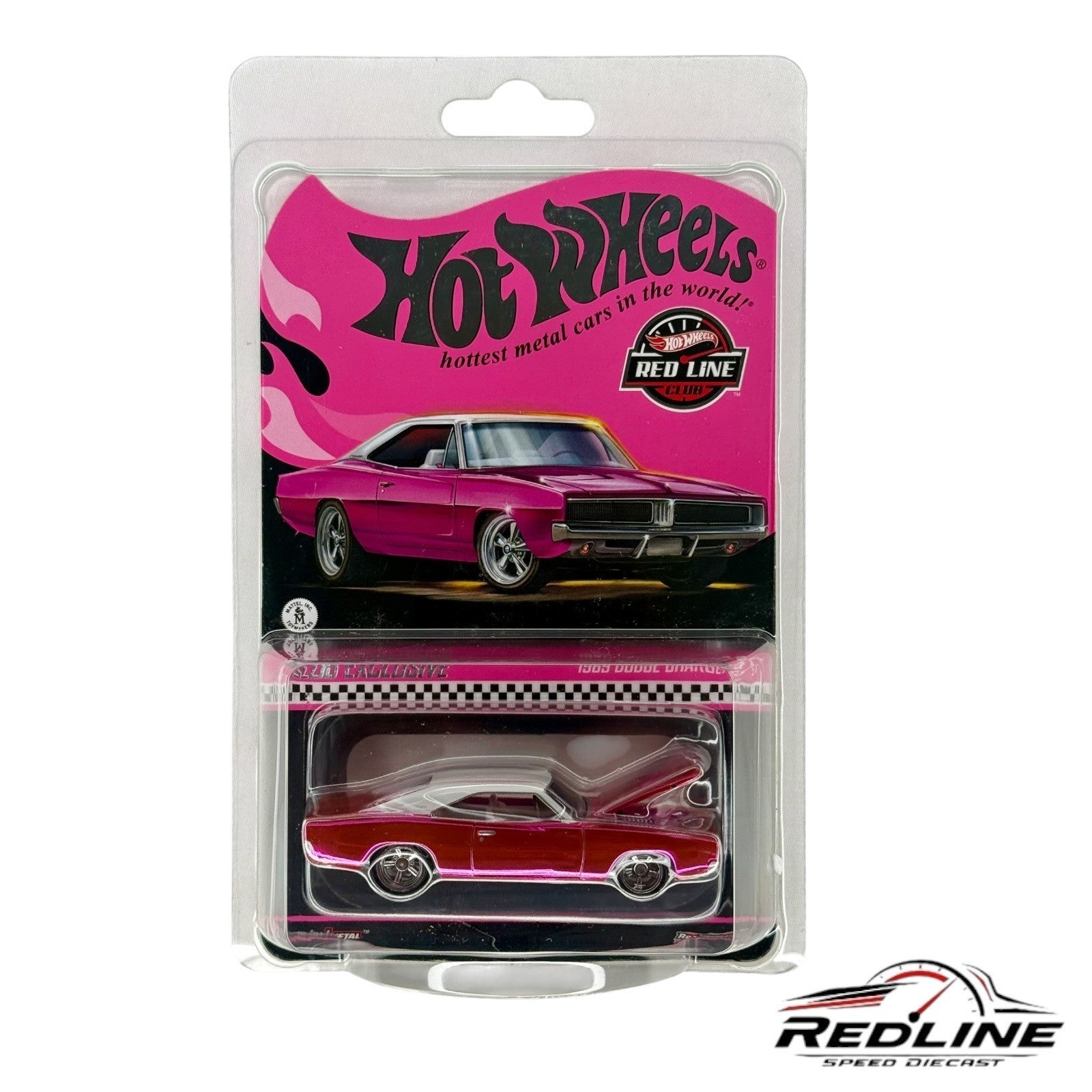 🔥RLC Hot Wheels Collectors Exclusive 1969 Pink Dodge Charger R/T H28🔥