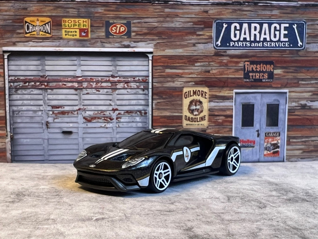🇺🇸🇺🇸🇺🇸HOT WHEELS 17 FORD GT Then & Now Black C4 🇺🇸🇺🇸🇺🇸