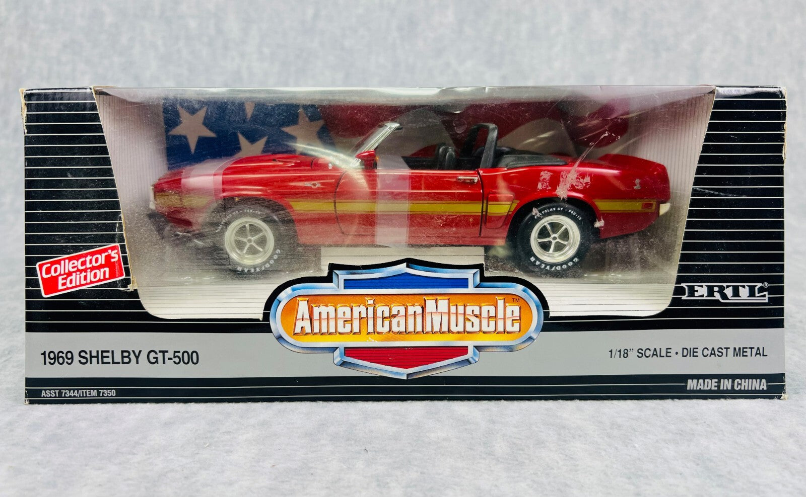 🐎🐎🐎ERTL American Muscle 1969 SHELBy  GT-500 Red 1:18 Scale🐎🐎🐎