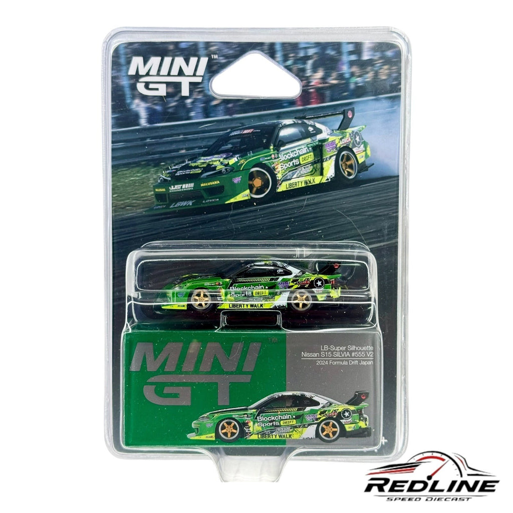 🎌Mini GT Nissan LB-Super Silhouette S15 SILVIA #555 V2 2024 Drift Japan H14🎌