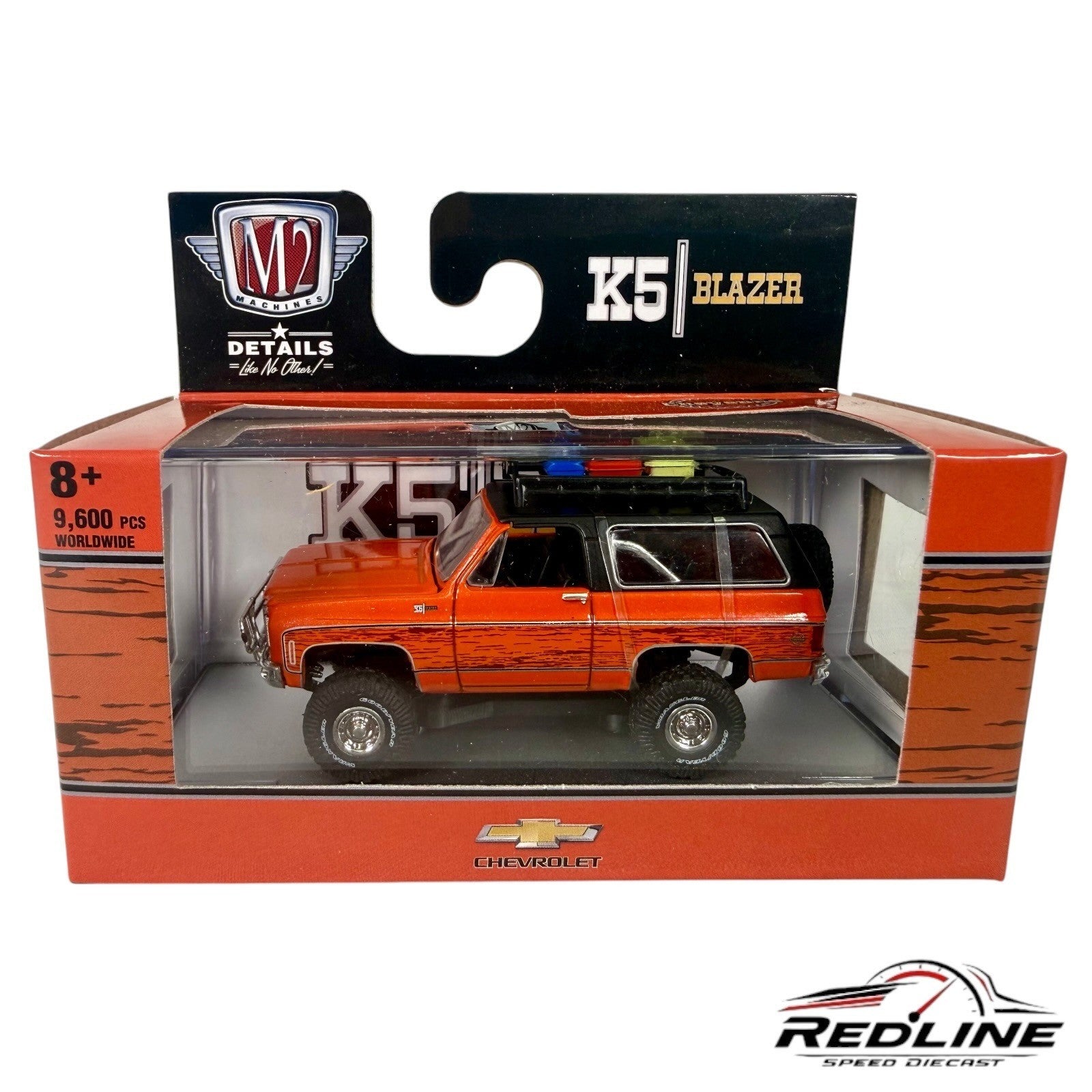 🇺🇸M2 Machines 1973 Chevrolet K5 Blazer S106 22-08 ORANGE 1:64 H15🇺🇸