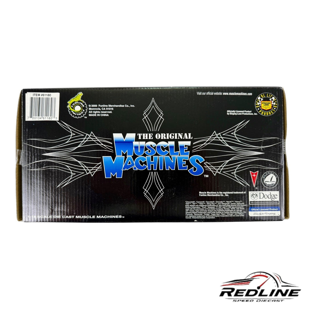 🇺🇸🇺🇸Funline Muscle Machines  Rare Green And Black 70 Cuda 1:18🇺🇸🇺🇸