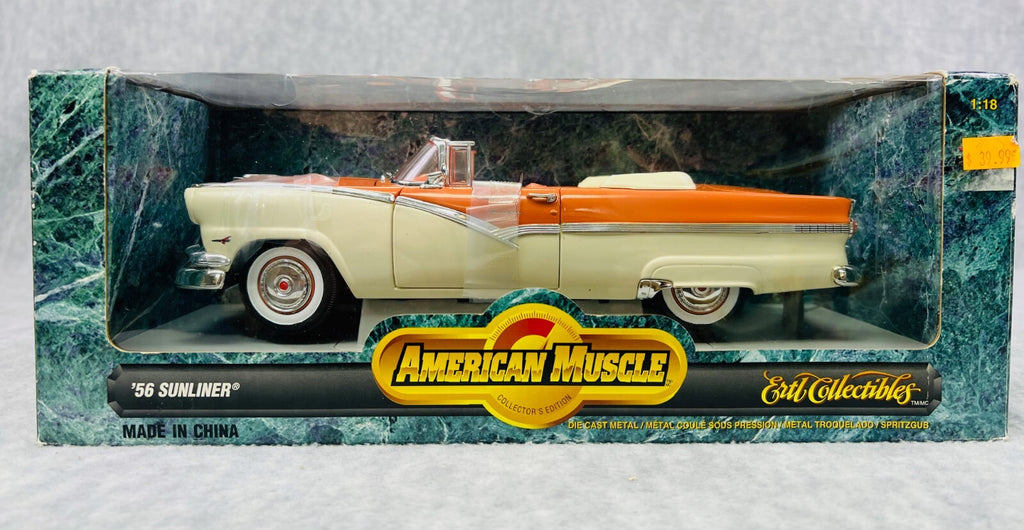 🇺🇸🇺🇸ERTL Collectibles 1956 Ford Sunliner American Muscle 1:18🇺🇸🇺🇸