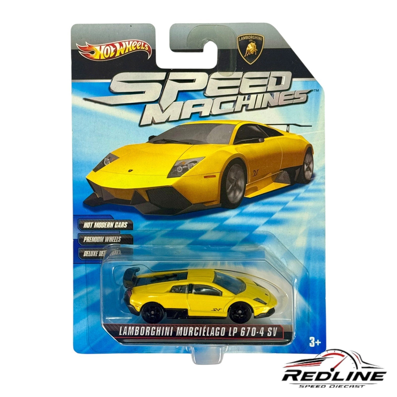 🇮🇹Hot Wheels Speed Machines Lamborghini Murcielago LP 670-4 SV Yellow🇮🇹