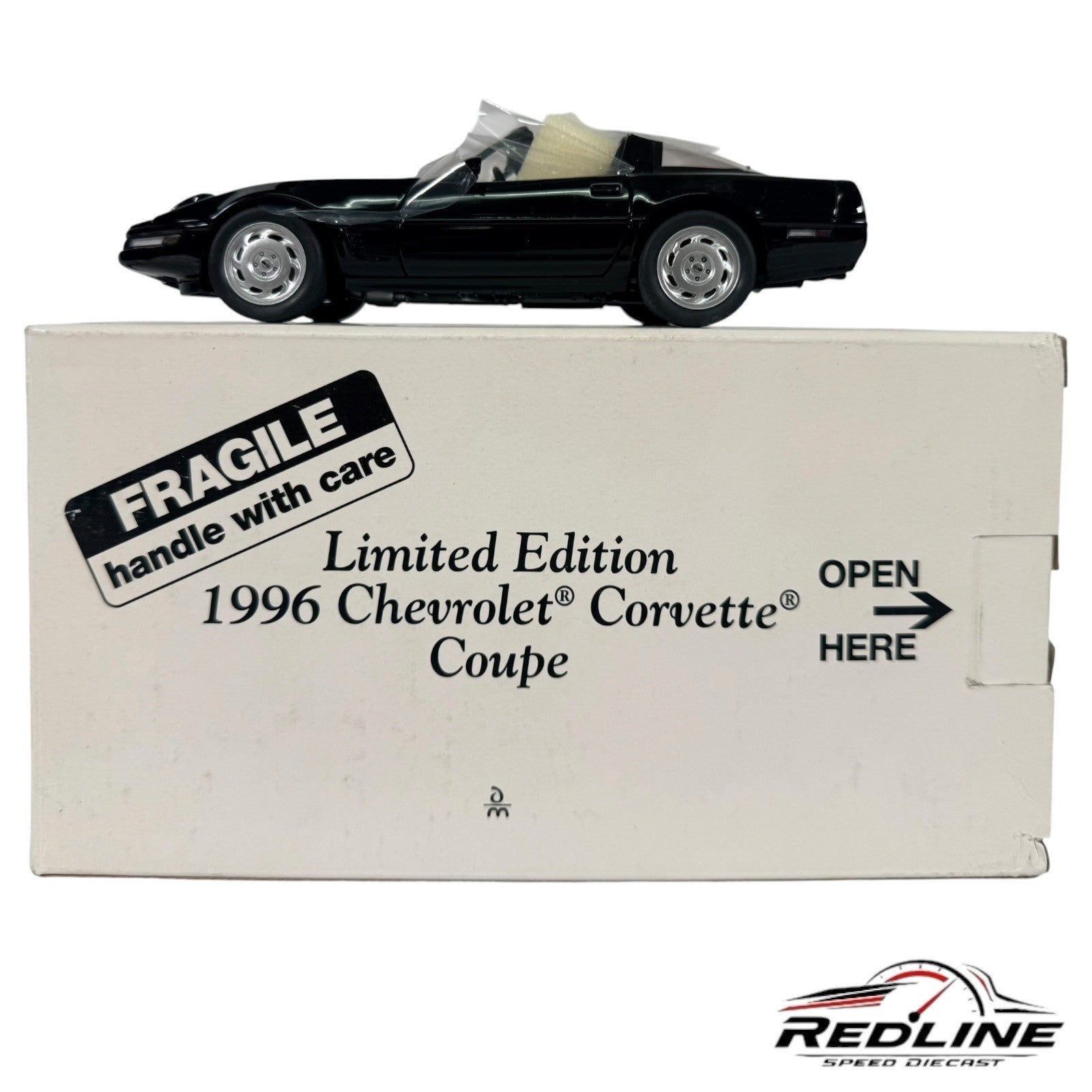 🇺🇸Danbury Mint 1996 Chevy Corvette Coupe Limited Edition Black  1:24🇺🇸