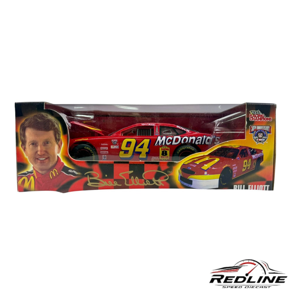 Racing Champions 50th Anniversary  #94 McDonalds Car Bill Elliot NASCAR 1:24 C2