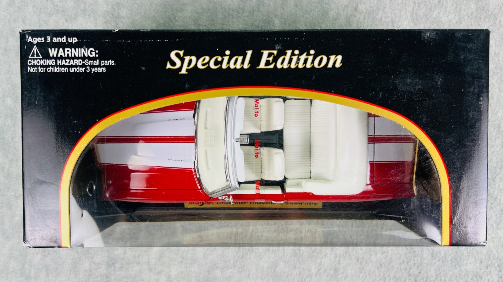 🇺🇸🇺🇸Maisto 1972 Chevrolet Chevelle SS454 Convertible Red 1/18🇺🇸🇺🇸
