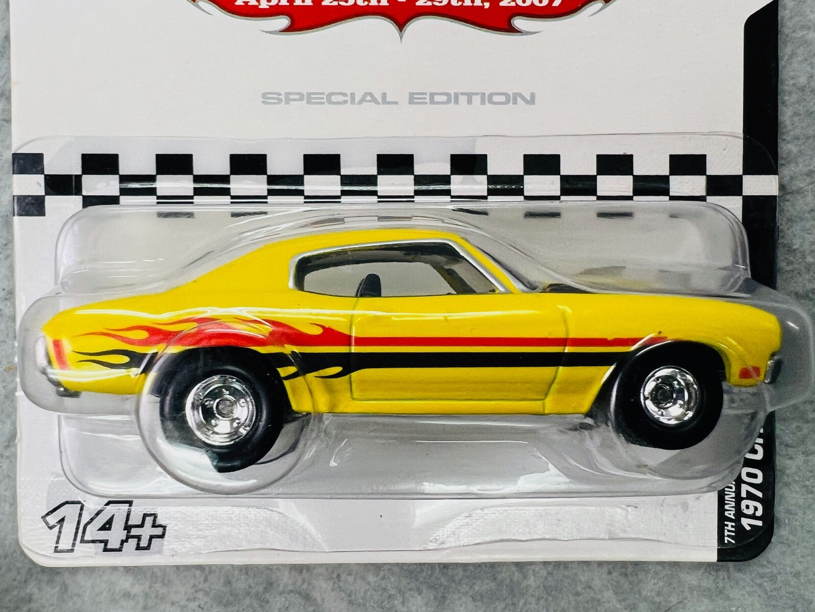 🇺🇸🇺🇸Hot Wheels 2007 7th Collectors Nationals '70 Chevelle YELLOW H9🇺🇸🇺🇸