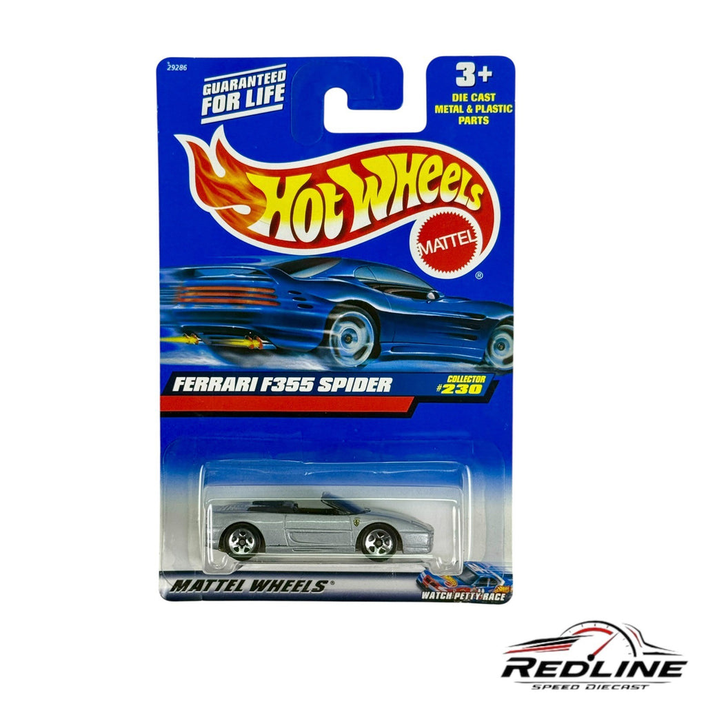 🇮🇹Hot Wheels Silver Ferrari F355 Spider Silver H27🇮🇹